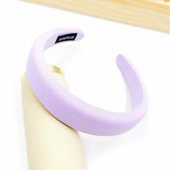 4pcs Colorful Sponge Headband Hair Accessories Women's Headwear