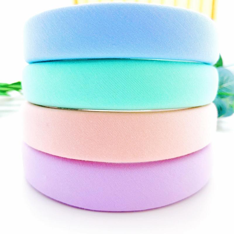 4pcs Colorful Sponge Headband Hair Accessories Women's Headwear