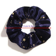 6pcs Velvet Star Scrunchies Golden Star Celestial Scrunchie
