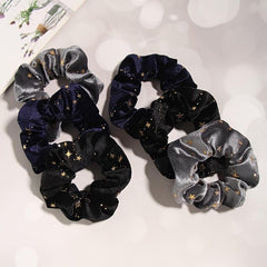 6pcs Velvet Star Scrunchies Golden Star Celestial Scrunchie