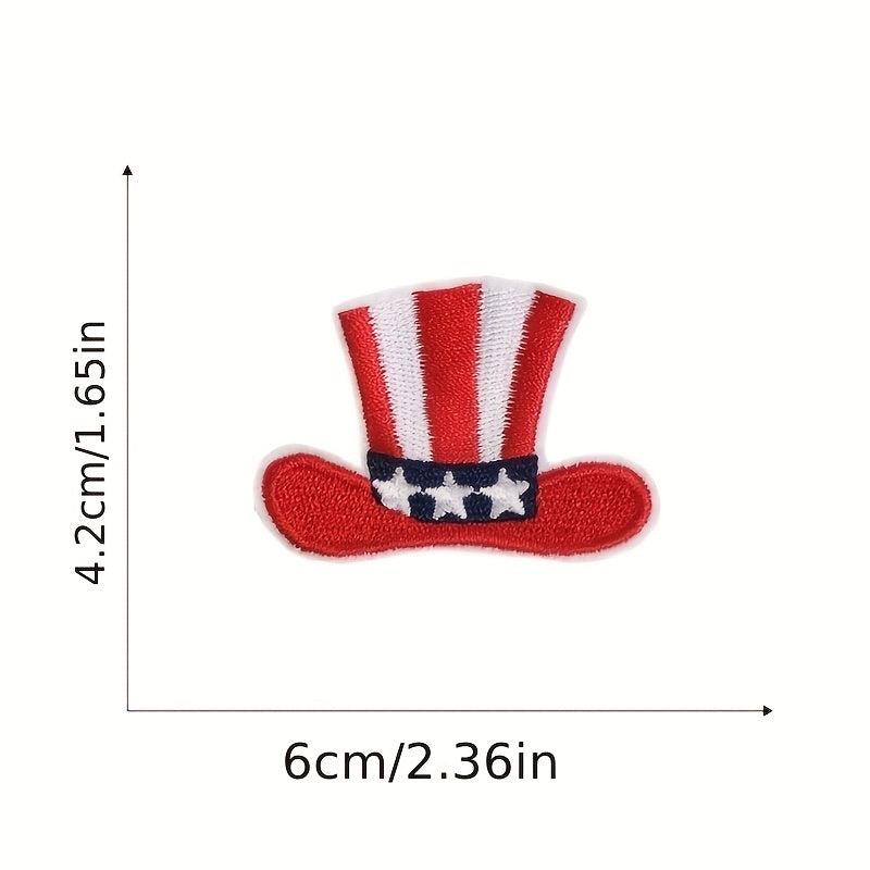 American Independence Cloth Patch Baseball Cap Patch Embroidery Sticker