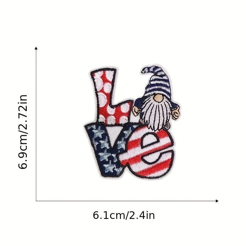American Independence Cloth Patch Baseball Cap Patch Embroidery Sticker