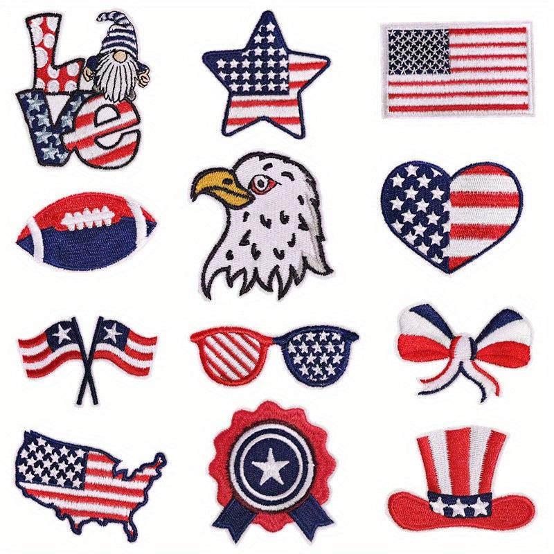 American Independence Cloth Patch Baseball Cap Patch Embroidery Sticker