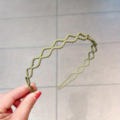 Wavy Headband Sweet Hair Hoop Non-slip Hair Band