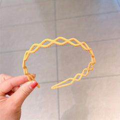 Wavy Headband Sweet Hair Hoop Non-slip Hair Band