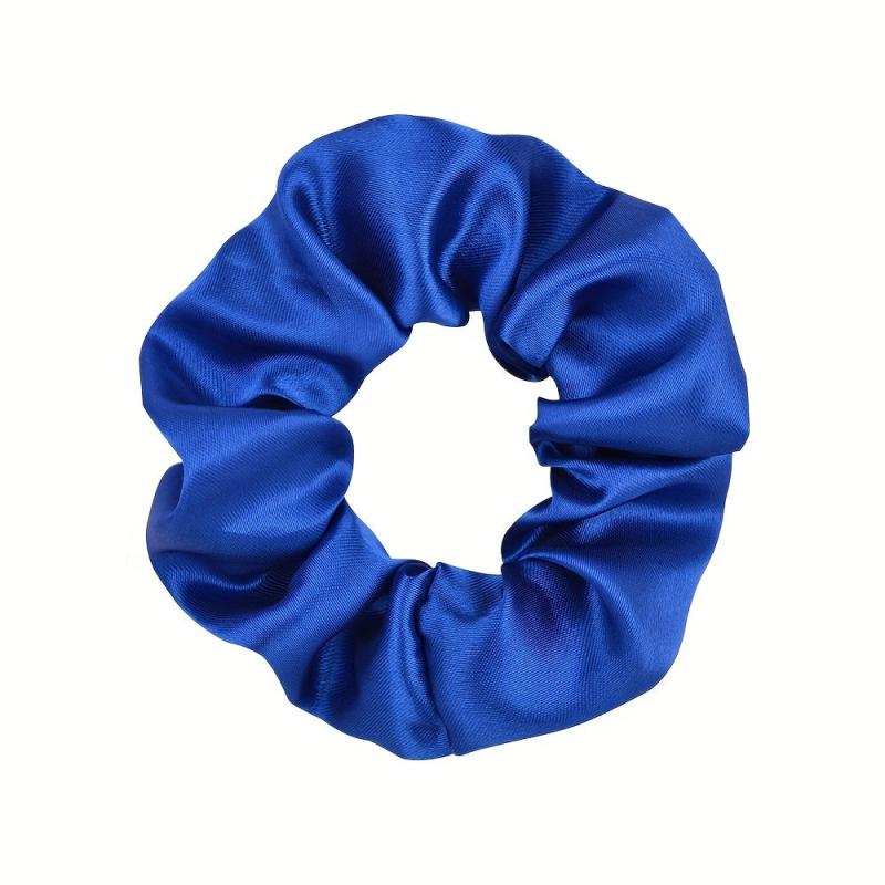 Y2K Colorful Satin Scrunchies Hair Tie Solid Hair Rope Soft Hair Ring