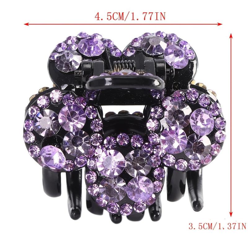 Small Rhinestone Hair Claw Clip Crystal Hairpin Hair Accessories