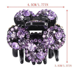 Small Rhinestone Hair Claw Clip Crystal Hairpin Hair Accessories
