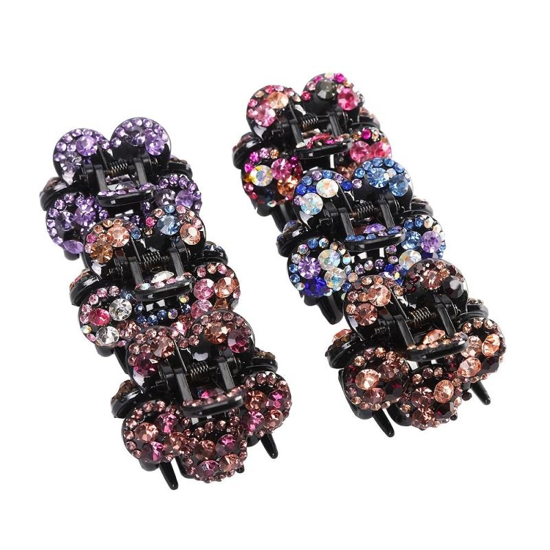 Small Rhinestone Hair Claw Clip Crystal Hairpin Hair Accessories
