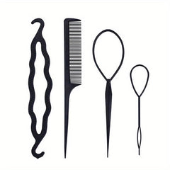 4pcs Hair Braiding Tools Set Women's Hair Styling Accessories