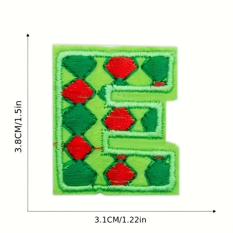 Cartoon Letters Embroidery Stickers DIY Clothing Accessories