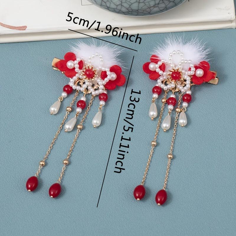 Vintage Metal Hair Comb Cheongsam Hair Accessories For Women