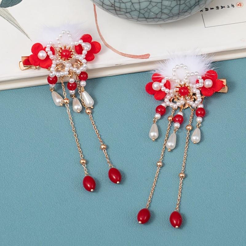 Vintage Metal Hair Comb Cheongsam Hair Accessories For Women