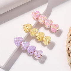 3pcs Heart Shape Hair Clip for Women