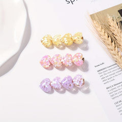 3pcs Heart Shape Hair Clip for Women