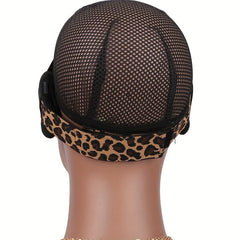 Leopard Prints Lace Head Band with Ear Covers for Wigs