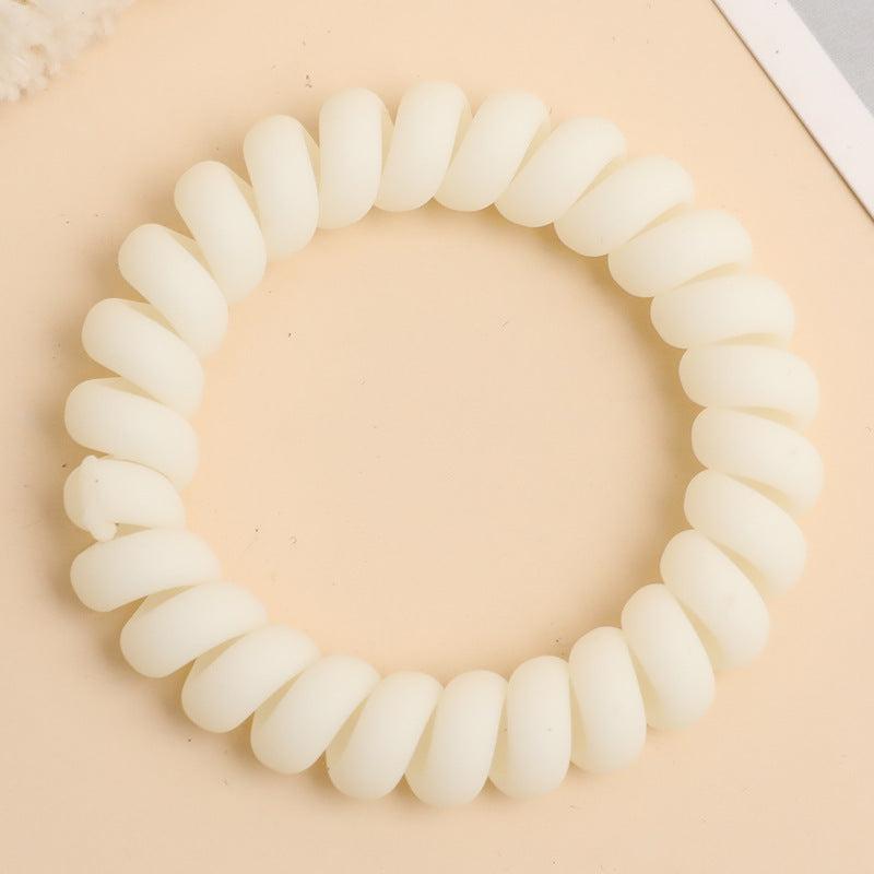 Matte Spiral Hair Tie Ponytail Hair Accessories