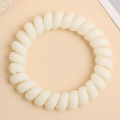 Matte Spiral Hair Tie Ponytail Hair Accessories