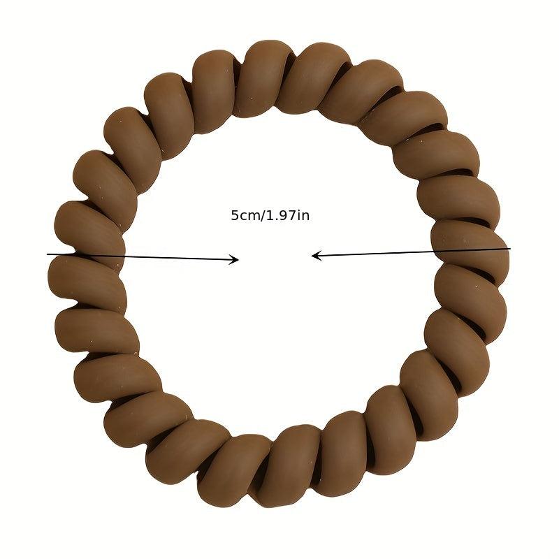 Matte Spiral Hair Tie Ponytail Hair Accessories