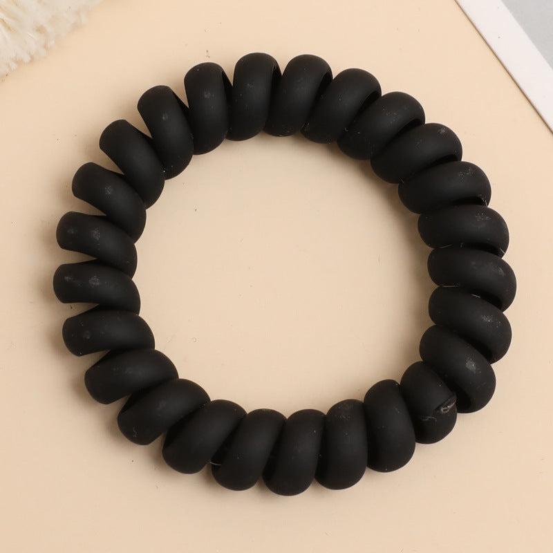 Matte Spiral Hair Tie Ponytail Hair Accessories