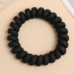 Matte Spiral Hair Tie Ponytail Hair Accessories
