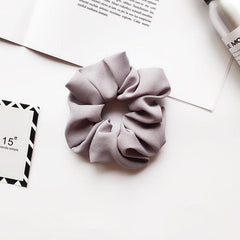 Large Chiffon Scrunchies Hair Tie Ponytail Holder