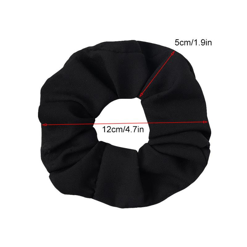 Large Chiffon Scrunchies Hair Tie Ponytail Holder