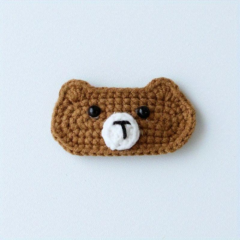 Crochet Animal Hair Clip Cartoon Snap Clip Barrette Summer Hair Slides