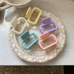 5pcs Leopard Pattern Hair Claw Nonslip Ponytail Holder Hair Clip