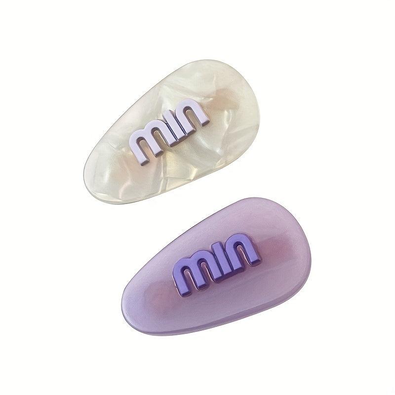 Summer Acetate Hair Clip Non Crease Barrette Dopamine Charm Hair Slides Clip