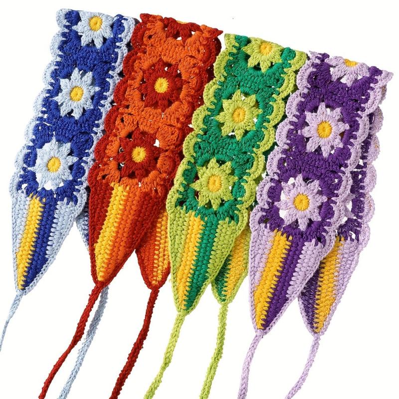 Sunflower Knitting Hair Band Wool Wide Brim Headband Hair Accessories