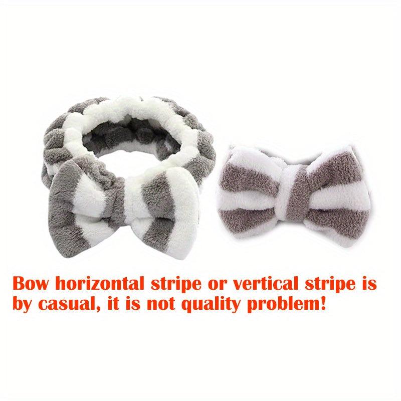 Soft Bow Headbands Coral Fleece Makeup Face Washing