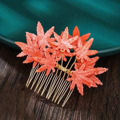 Maple Leaf Hair Comb Ancient Style Hair Accessory