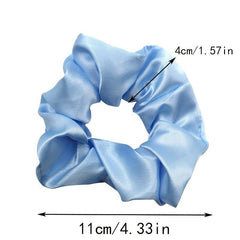 Satin Hair Scrunchies For Women Girls Sleep Soft Silk Scrunchie