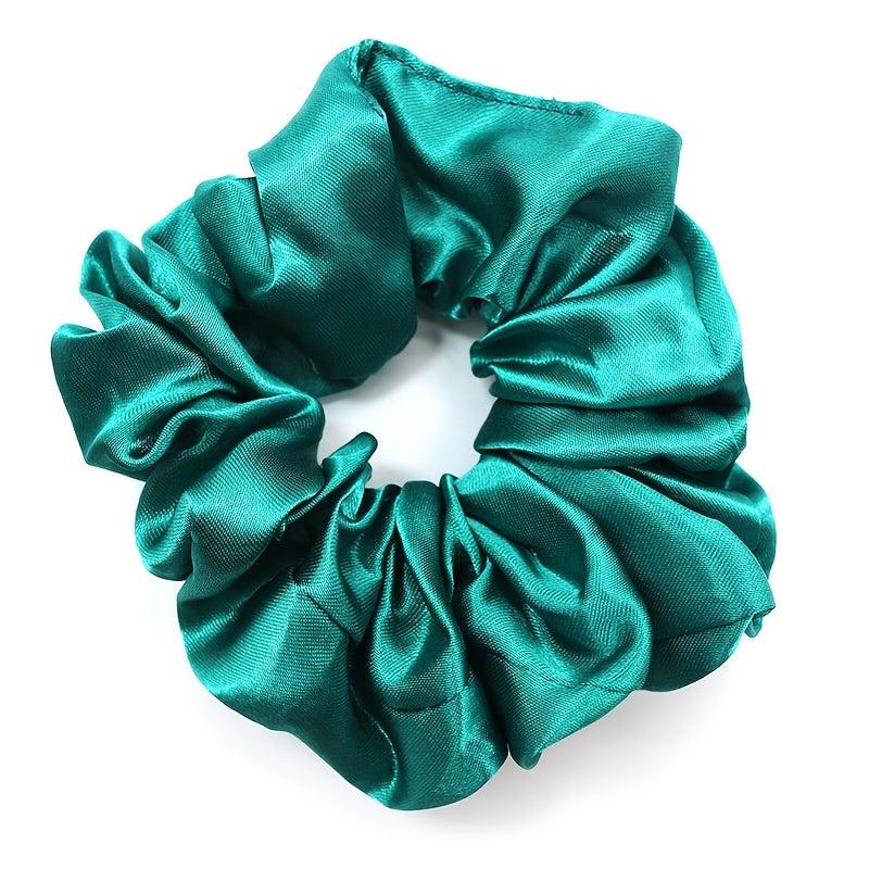Satin Hair Scrunchies For Women Girls Sleep Soft Silk Scrunchie