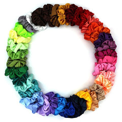 Satin Hair Scrunchies For Women Girls Sleep Soft Silk Scrunchie