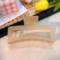 Hollow Rectangle Hair Claw for Ponytail Women Girls