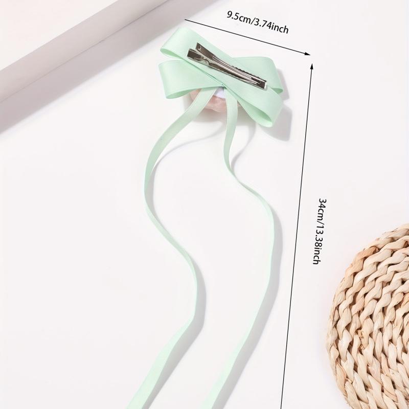 Rose Flower Hair Clip Ribbon Barrette Hair Slides Hair Decoration