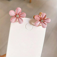4pcs Flower & Rhinestone Hair Claw Hair Clip Headwear Hair Styling Accessories