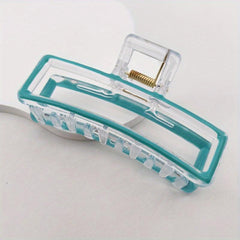 Enamel Painted Hairclip Plastic Hair Claw Hollow Hairclip