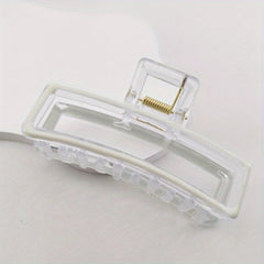 Enamel Painted Hairclip Plastic Hair Claw Hollow Hairclip