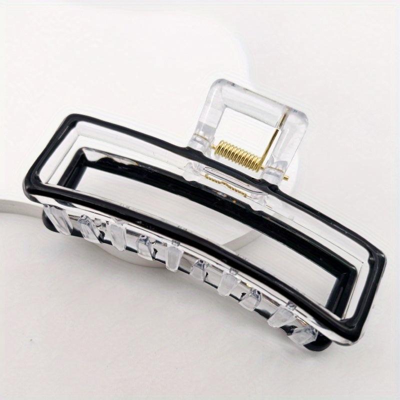 Enamel Painted Hairclip Plastic Hair Claw Hollow Hairclip