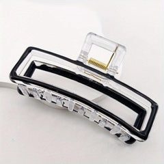 Enamel Painted Hairclip Plastic Hair Claw Hollow Hairclip