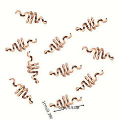 Dreadlock Hair Ring Boho Style Coils Gold Spiral Hair Ring Hair Styling Tool