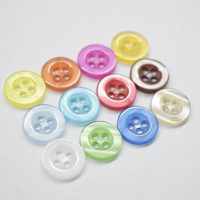 Colorful Translucent Shirt Buttons for Sewing Knitting and Craft Doll Buttons