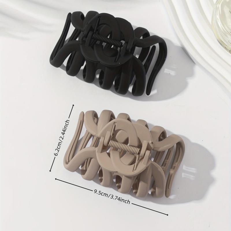 2pcs Octopus Hair Claw Jelly Hair Claw Frosted Nonslip Hair Clip for Women Girls