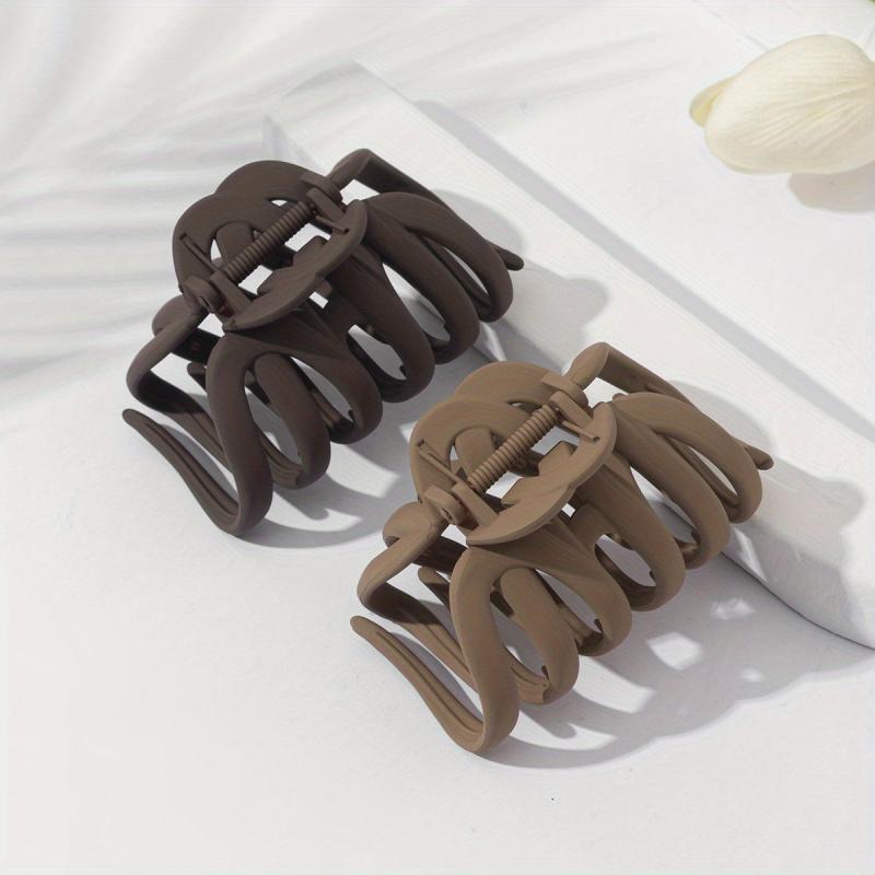 2pcs Octopus Hair Claw Jelly Hair Claw Frosted Nonslip Hair Clip for Women Girls