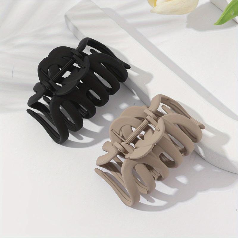 2pcs Octopus Hair Claw Jelly Hair Claw Frosted Nonslip Hair Clip for Women Girls