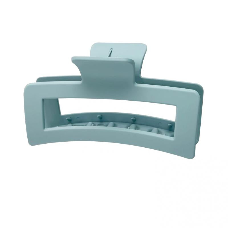 Matte Hollow Rectangle Hair Claws Shark Claw Solid Hair Accessories