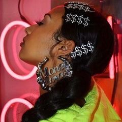 Y2K Alloy Hairpin Rhinestone Dollar Sign Hairpin For Women Girls